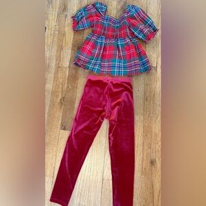 Janie & Jack Holiday Blouse & Pant Set